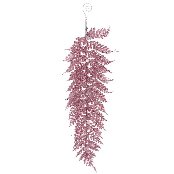 Pink Glitter Hanging Vine - 27cm