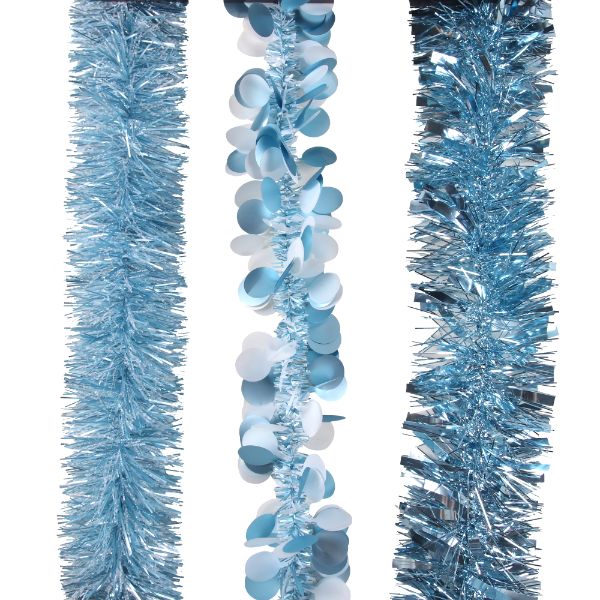 Blue Christmas Tinsel - 200cm