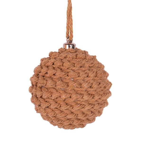 Macrame Rope Bauble - 8cm