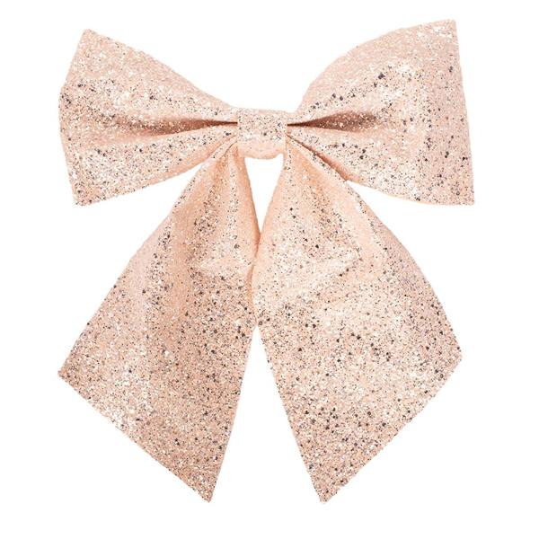 Pink Glitter Bow - 26cm x 30cm