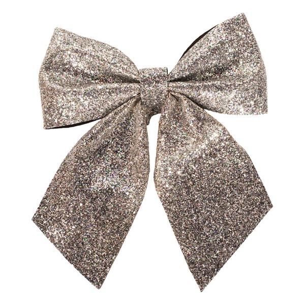 Silver Glitter Ribbon - 26cm x 30cm