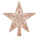 Load image into Gallery viewer, Pale Pink Or Champagne Glitter Star Tree Topper - 20cm
