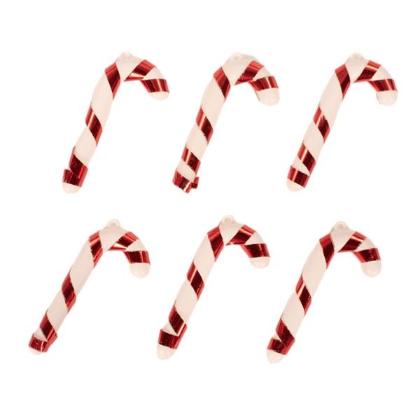 6 Pack Candy Canes - 7cm