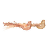 Load image into Gallery viewer, Champagne Or Rose Gold Bird With Clip - 14cm x 7cm x 5cm
