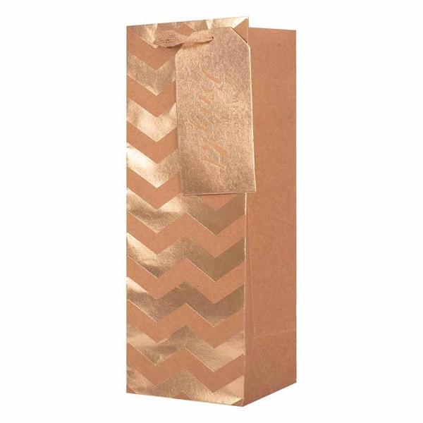 Kraft Christmas Bottle Bag - 12cm x 36cm x 12cm