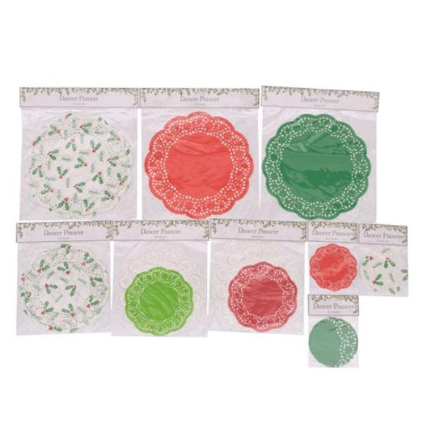 Assorted Christmas Paper Doilies Pack
