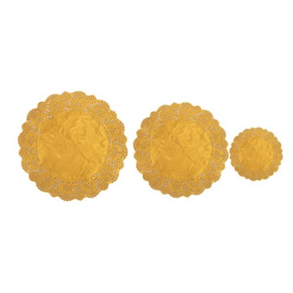 Gold Foil Doilies - Assorted