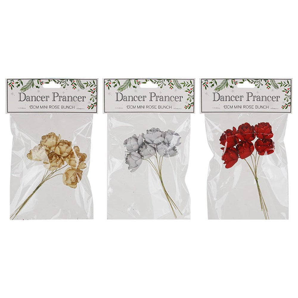 Mini Rose Bunch - 13cm