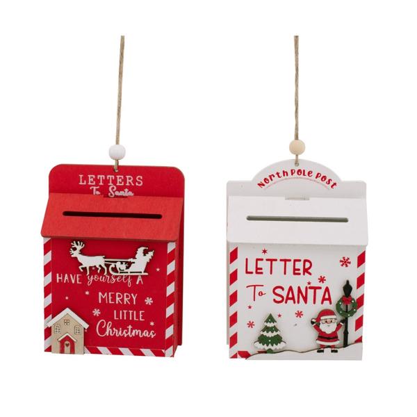 Mailbox Tree Ornament - 10cm x 3.6cm x 14cm