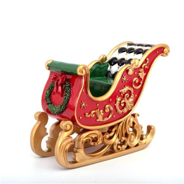 Polyresin Christmas Sleigh - 37.5cm