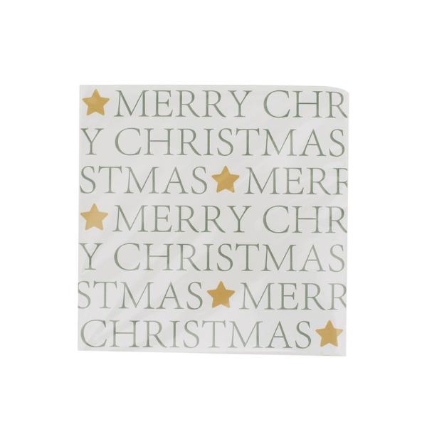 20 Pack Merry Christmas 2Ply Napkins