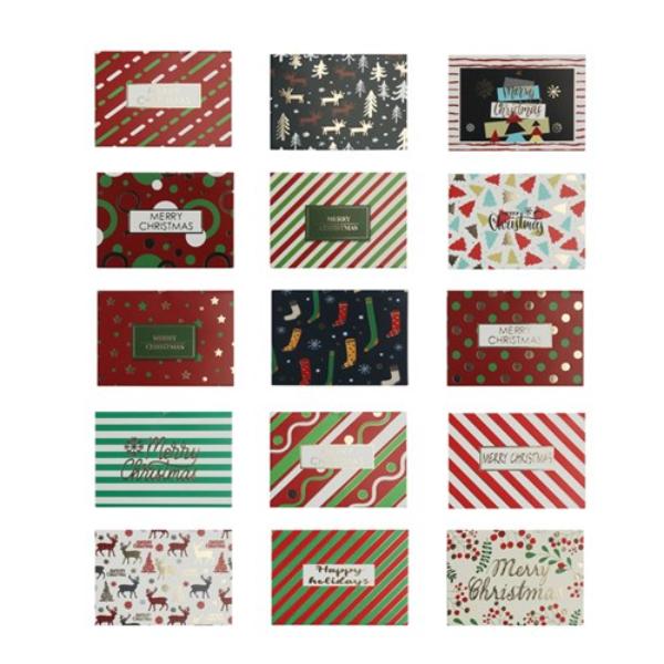 Assorted Mini Christmas Gift Cards