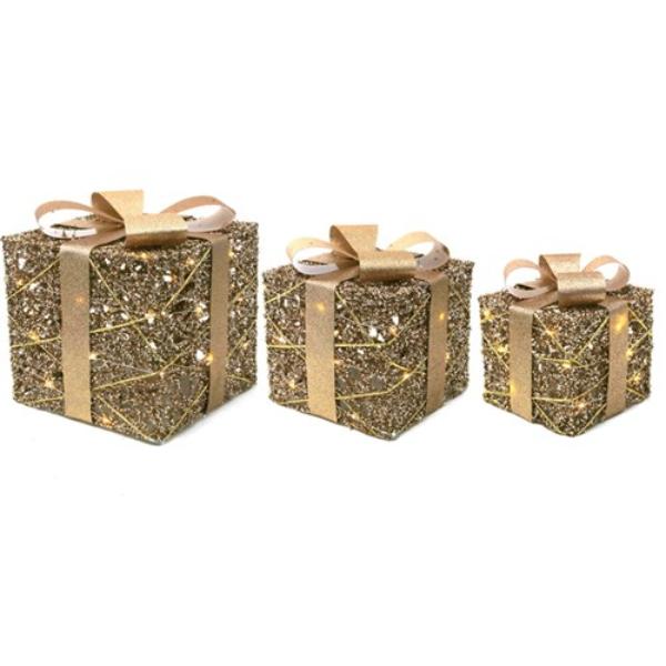 LED Light Up Champagne Gift Box - 25cm