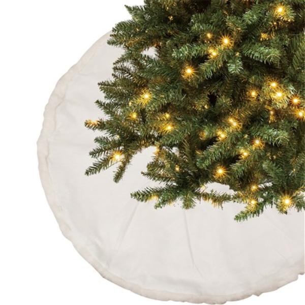 White Faux Fur Tree Skirt - 100cm