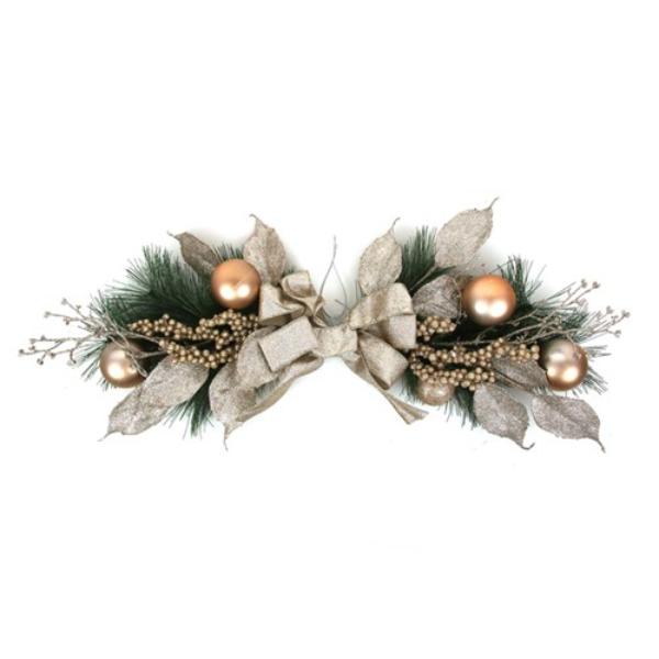 Champagne Christmas Swag - 60cm