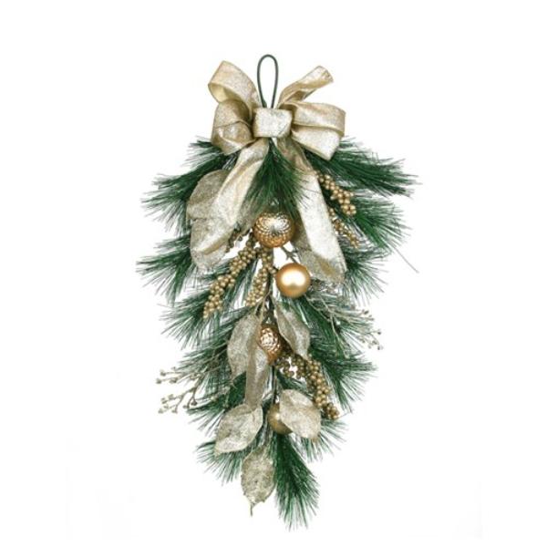 Champagne Christmas Hanging Drop - 60cm