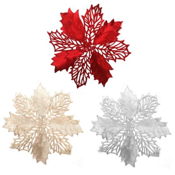 Assorted Poinsettia Placemat - 43cm
