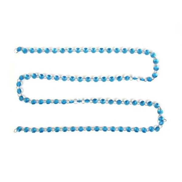Blue Topaz Crystal Beaded Garland - 180cm
