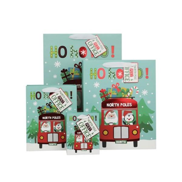 Small HoHoHo Gift Bag - 11.1x13.7x6.2cm