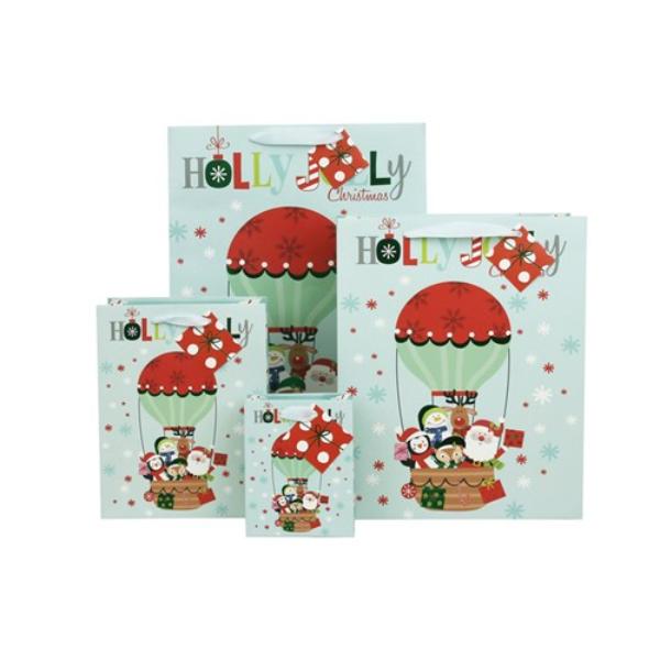 Large Peppermint Candy Gift Bag - 26x32x12cm