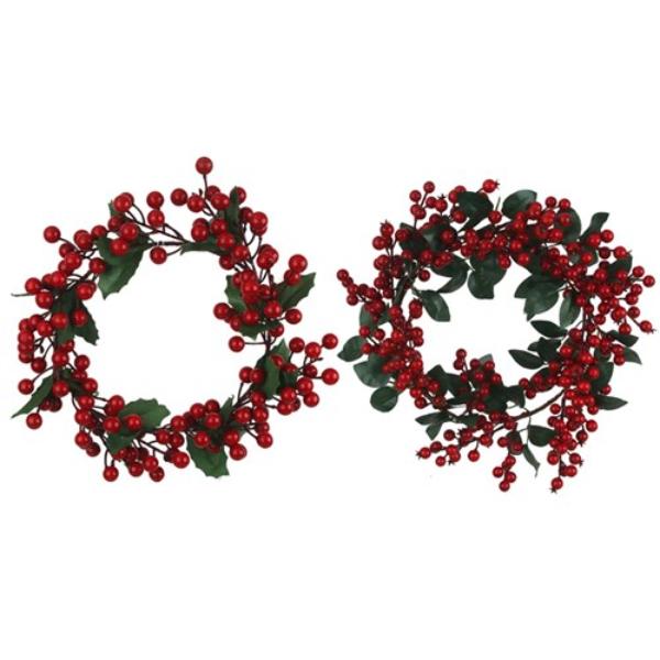 Assorted Berry Wreath - 40cm