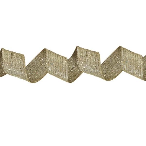 Gold Glitter Ribbon - 7.5x150cm