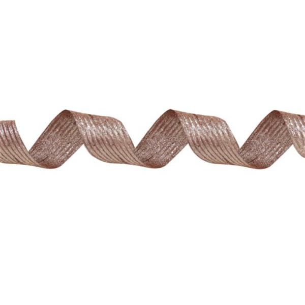 Pink Glitter Ribbon - 7.5x150cm
