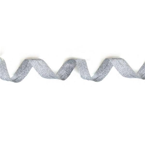 Gun Metal Glitter Ribbon - 7.5x150cm