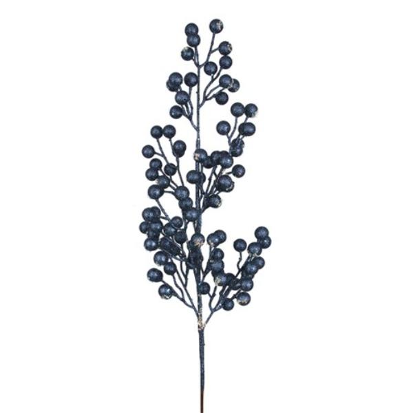 Navy Berry Stem - 78cm