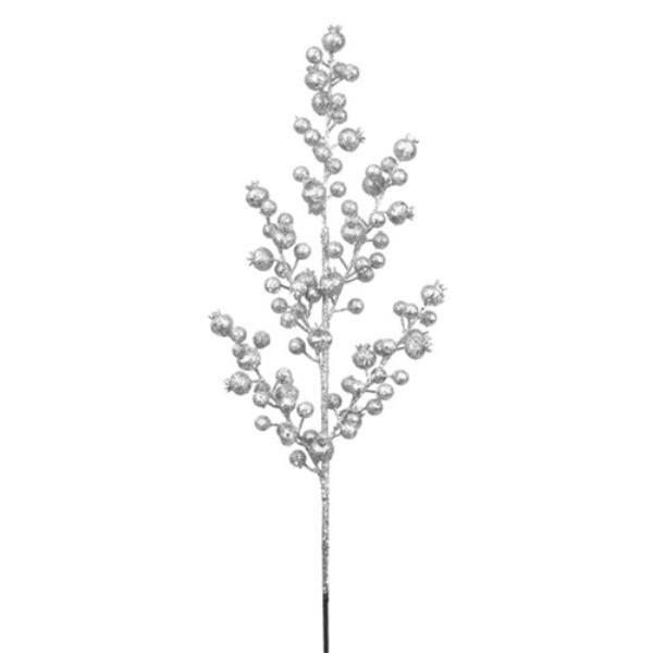 Silver Berry Stem - 75cm