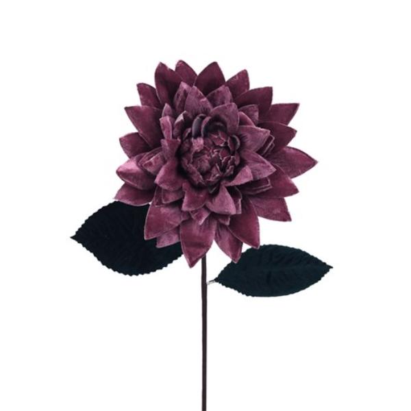 Pink Velvet Dahlia Stem - 50cm