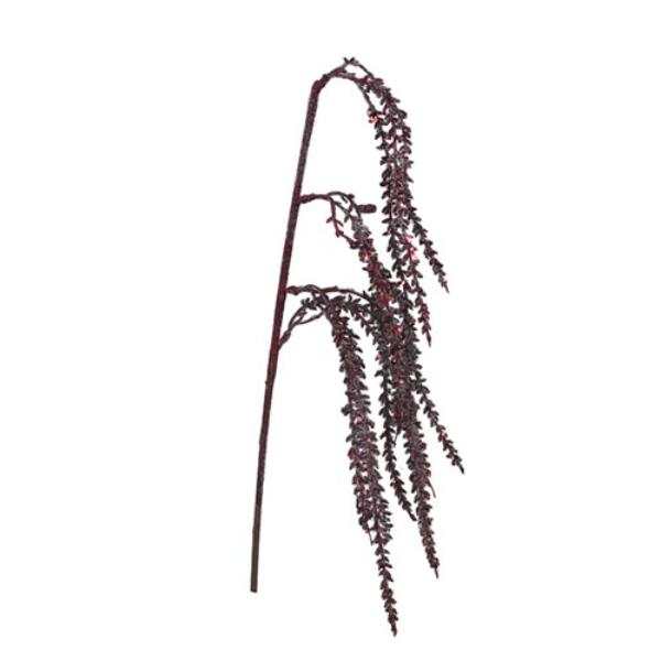 Plum Pink Glitter Stem - 72cm
