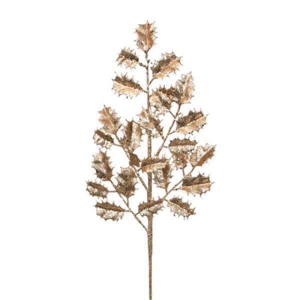 Rose Gold Holly Stem - 72cm