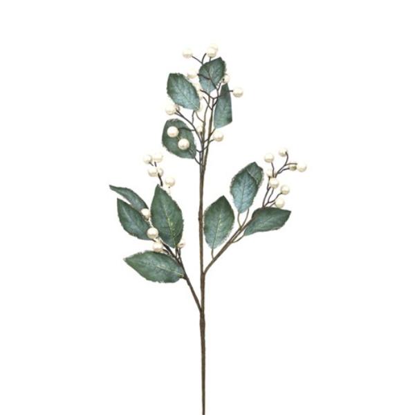 Mistletoe Stem With Pearls - 70cm