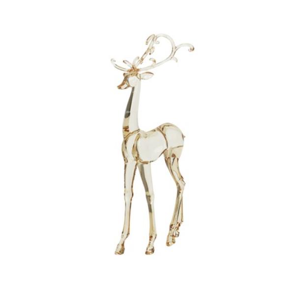 Champagne Acrylic Standing Reindeer - 45cm