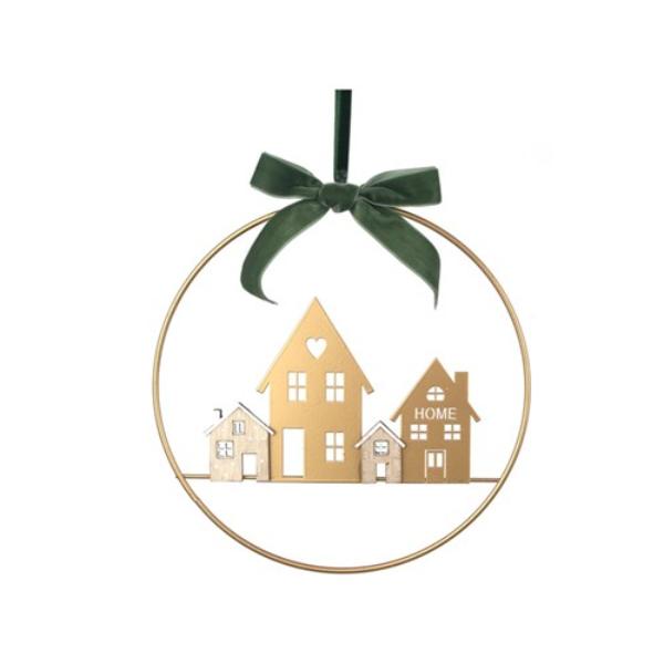 Christmas Village Hanging Sign - 20cm