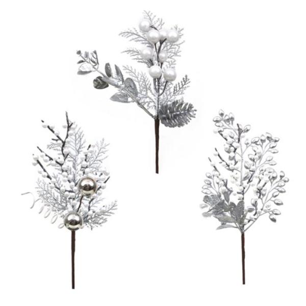 White Pearl Finish Picks - 30cm