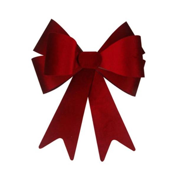 Red Velvet Double Layered Bow - 49cm