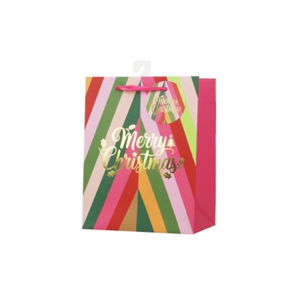 Medium Retro Christmas Gift Bag - 18x23x10cm