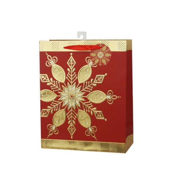 Large Snowflake Gift Bag - 26x32x12cm
