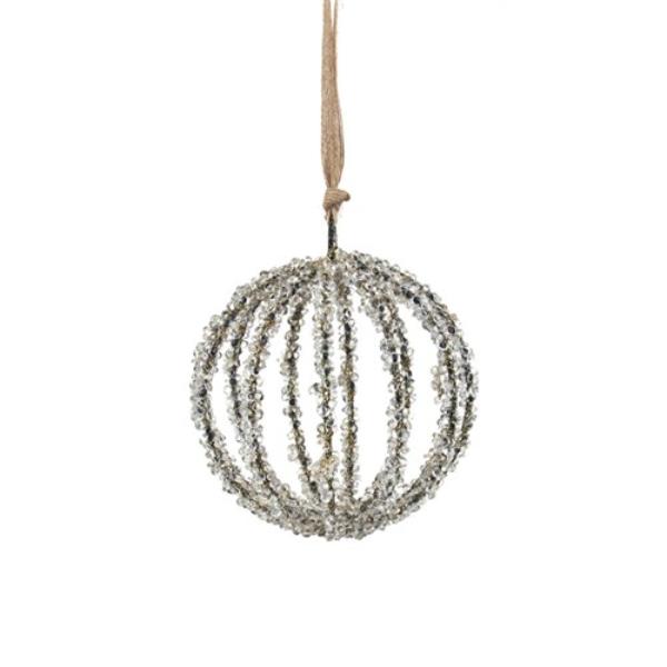 Frosted Hanging Tree Ornament - 12cm