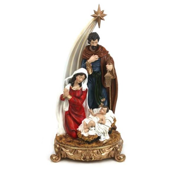 Polyresin Holy Family - 15.8cm