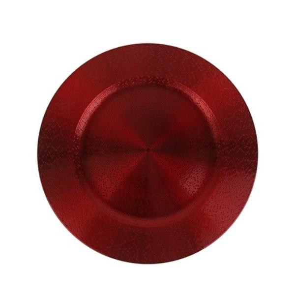 Red Charger Plate - 33cm