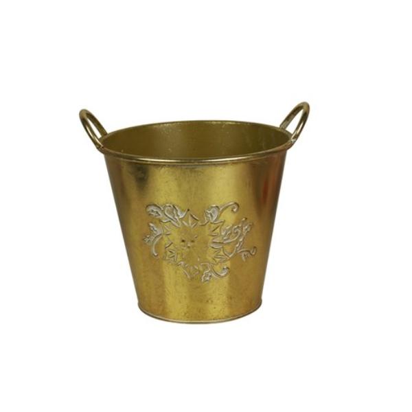 Antique Gold Bucket - 27cm
