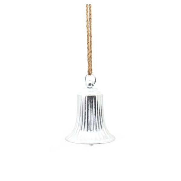 Silver Antique Metal Bell - 18cm