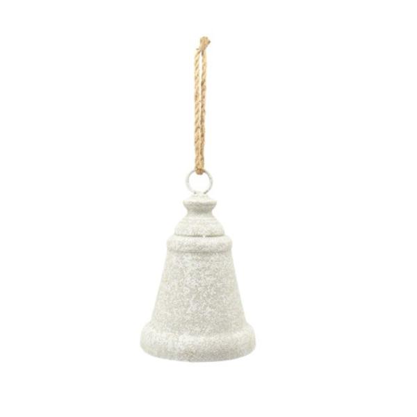 Whitewash Metal Bell - 28cm