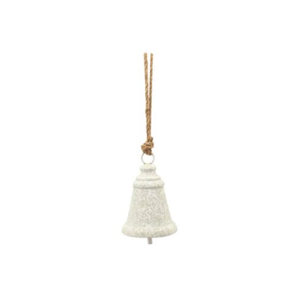 Whitewash Metal Bell - 17.5cm