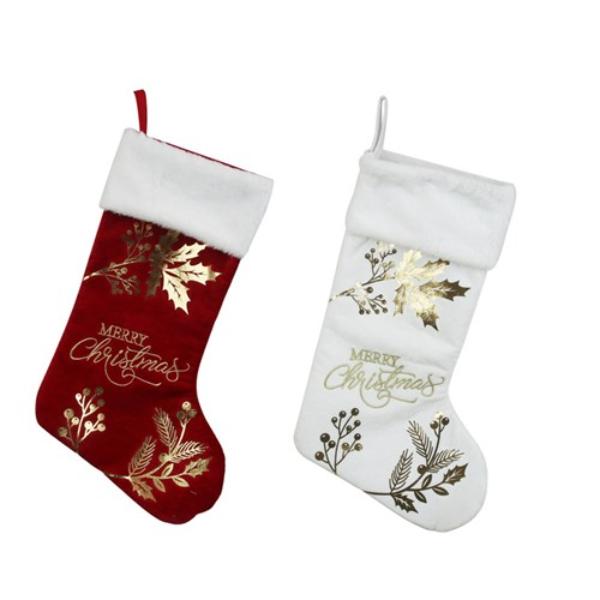 Assorted Velvet Christmas Stocking