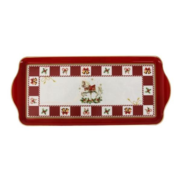 Christmas Red Melamine Tray - 38.5cm