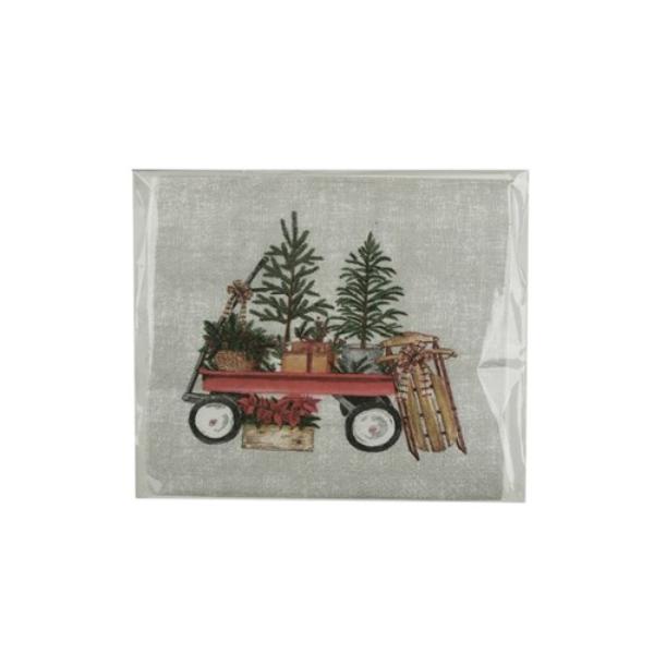 20 Pack Christmas Gifts Cocktail Napkins - 25cm